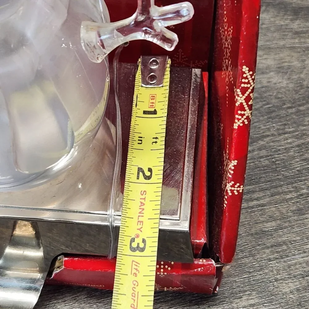 Vtg 2001 Target Light Up Acrylic Snowman Christmas Stocking Holder Hanger In Box